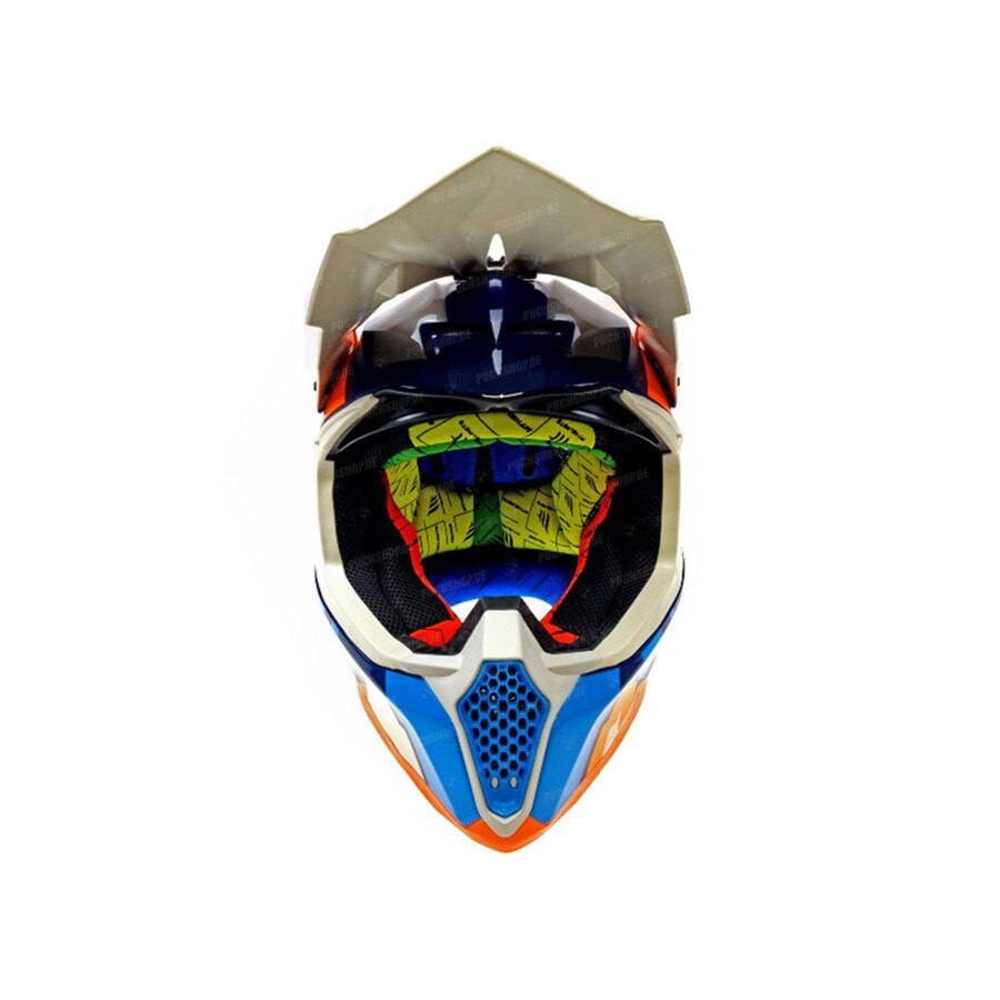 Casca Atv Cross Enduro Mt Helmets Falcon Arya Albastru Lucios S