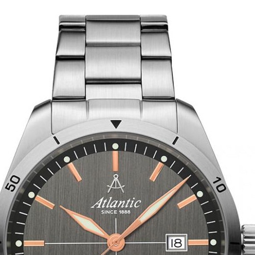 Ceas Barbatesc Atlantic Inox Mm Argintiu Emag Ro