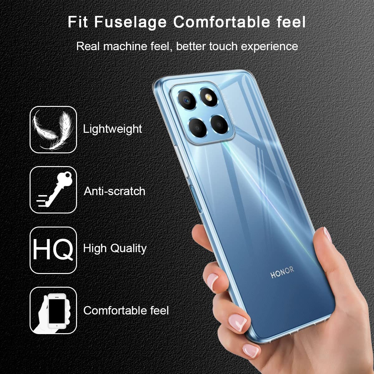 Set Husa Si Folii Protectie Tpu Sticla Compatibil Cu Honor X G