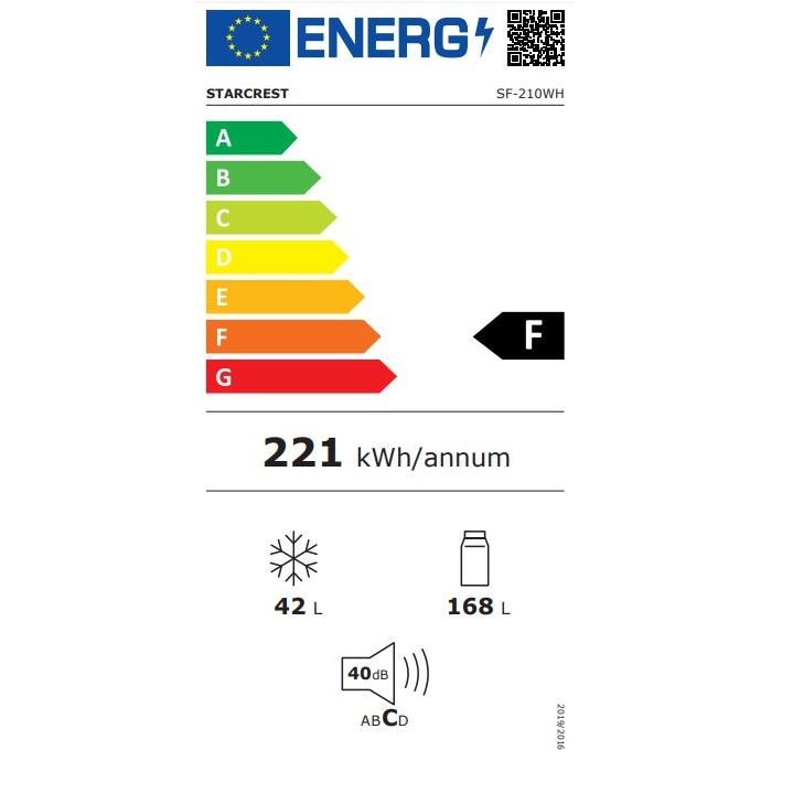 Frigider Cu Usi Starcrest Sf Wh L Clasa F Static Iluminare