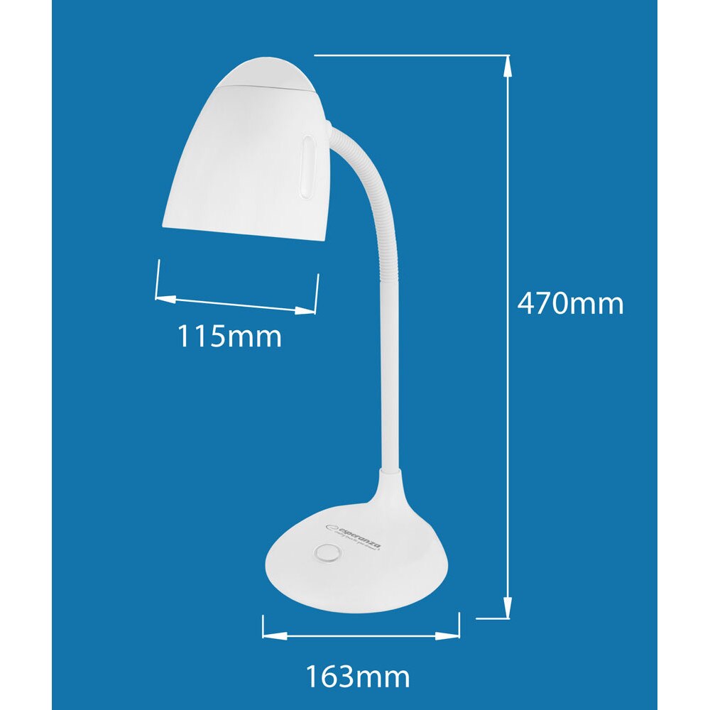 Esperanza ELD110K ELECTRA E27 Fehér Fekete asztali lámpa eMAG hu