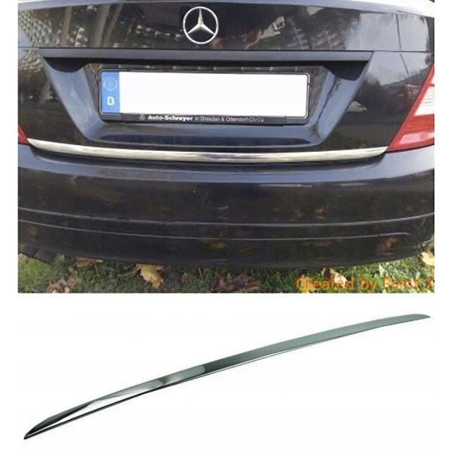 Banda Portbagaj PVC Pentru Mercedes C Class W204 Latime 2 5 Cm Crom