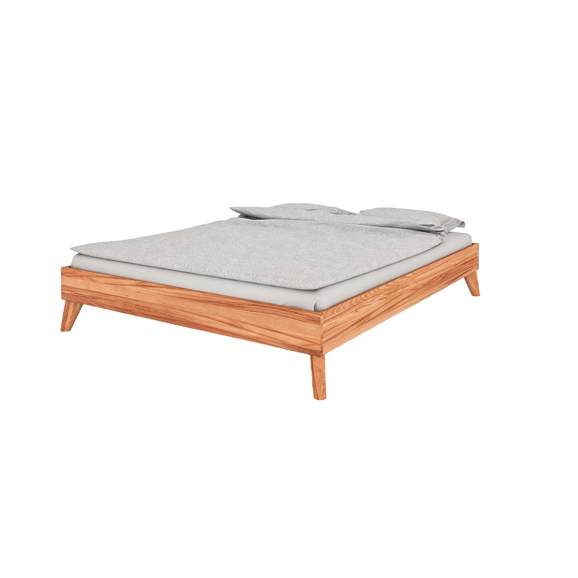 Cadru De Pat The Beds Lemn Masiv 125 X 228 Cm Natural EMAG Ro