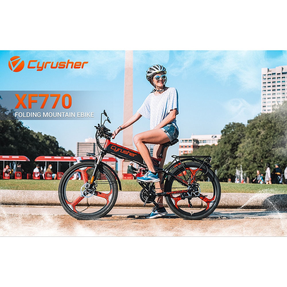 Bicicleta Electrica Oem Cyrusher Xf Pliabila W V Ah