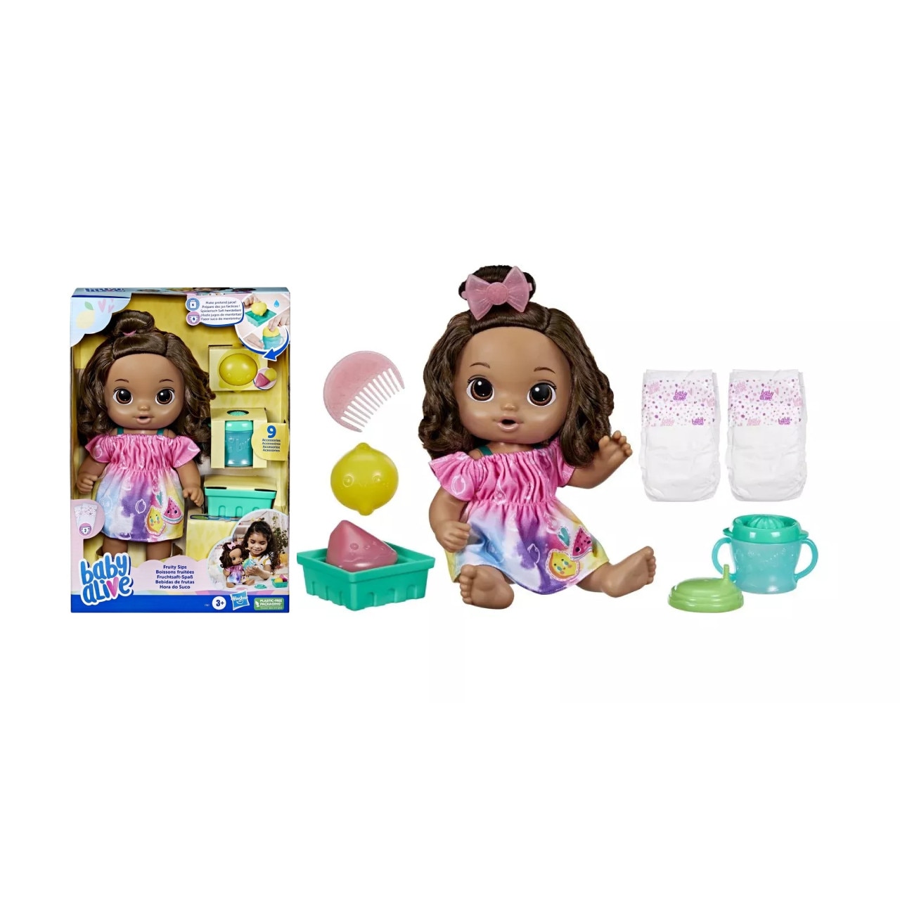 Papusa Baby Alive Fruity Sips Lemon Brunette Hair F7357 EMAG Ro