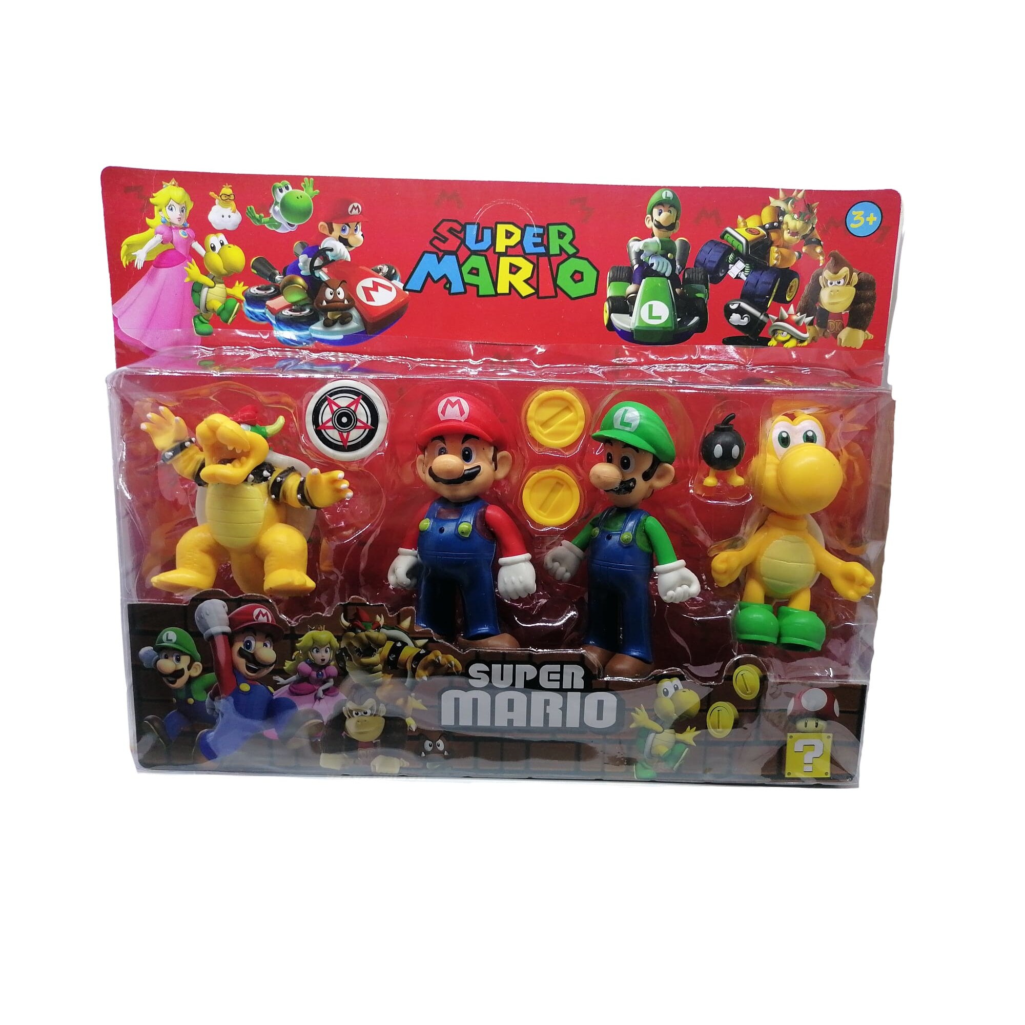 Set 4 Figurine Super Mario Multicolor 12 Cm EMAG Ro