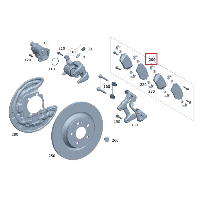 Set Placute Frana Spate Mercedes Benz Pentru Clasa B Cla W Negru