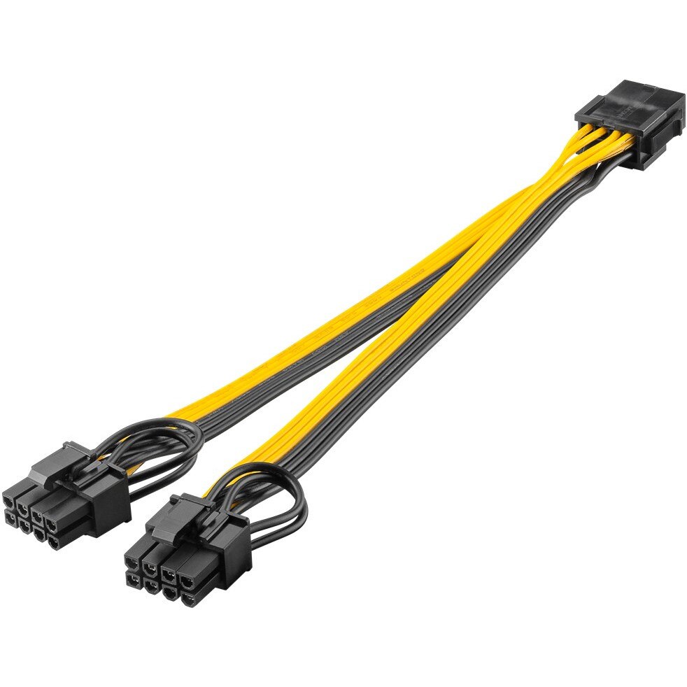 Cablu Alimentare PCI Express 8 Pini Mama La 2x 6 2 Pini Tata 23cm