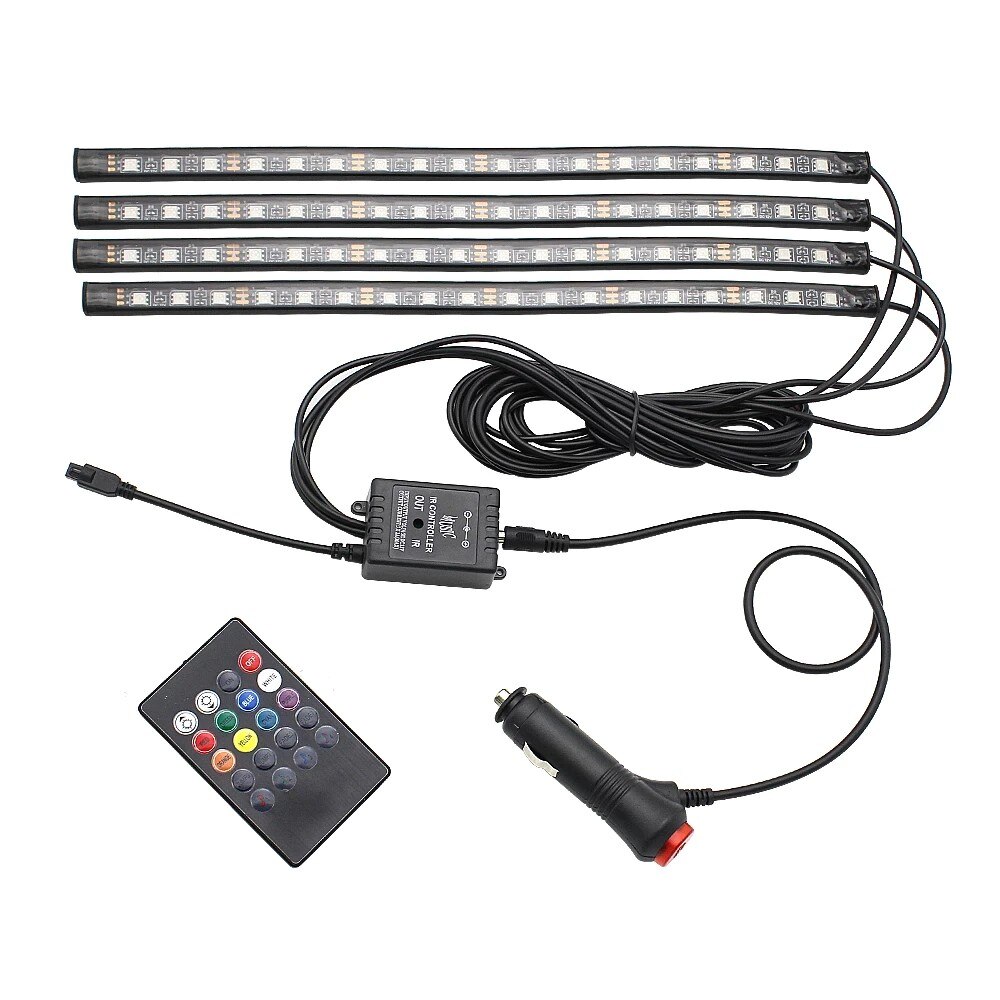 Kit Lumini Ambientale Rgb Cu Telecomanda V Led Cm Lal