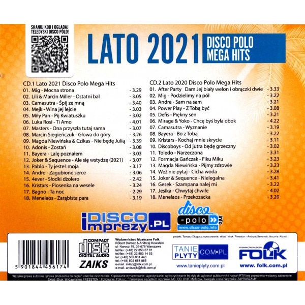 Lato Disco Polo Mega Hits Cd Emag Bg