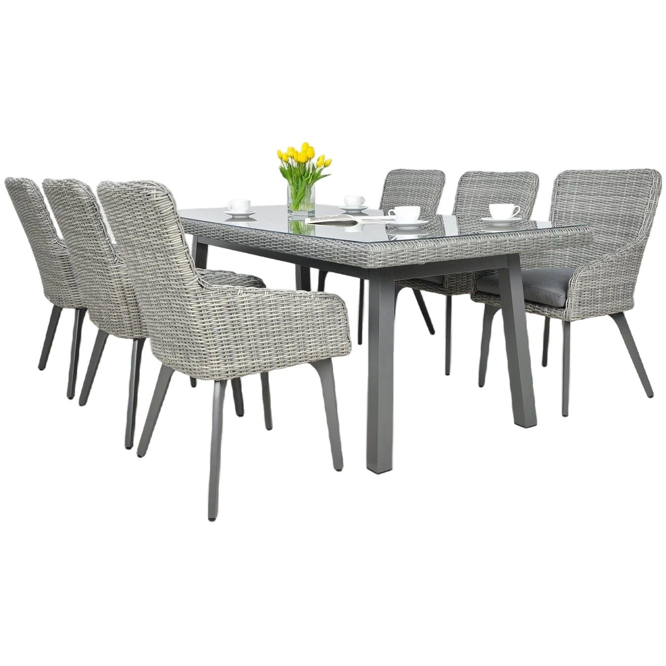 Set Mobilier De Gradina Focus Garden Ratan Gri EMAG Ro