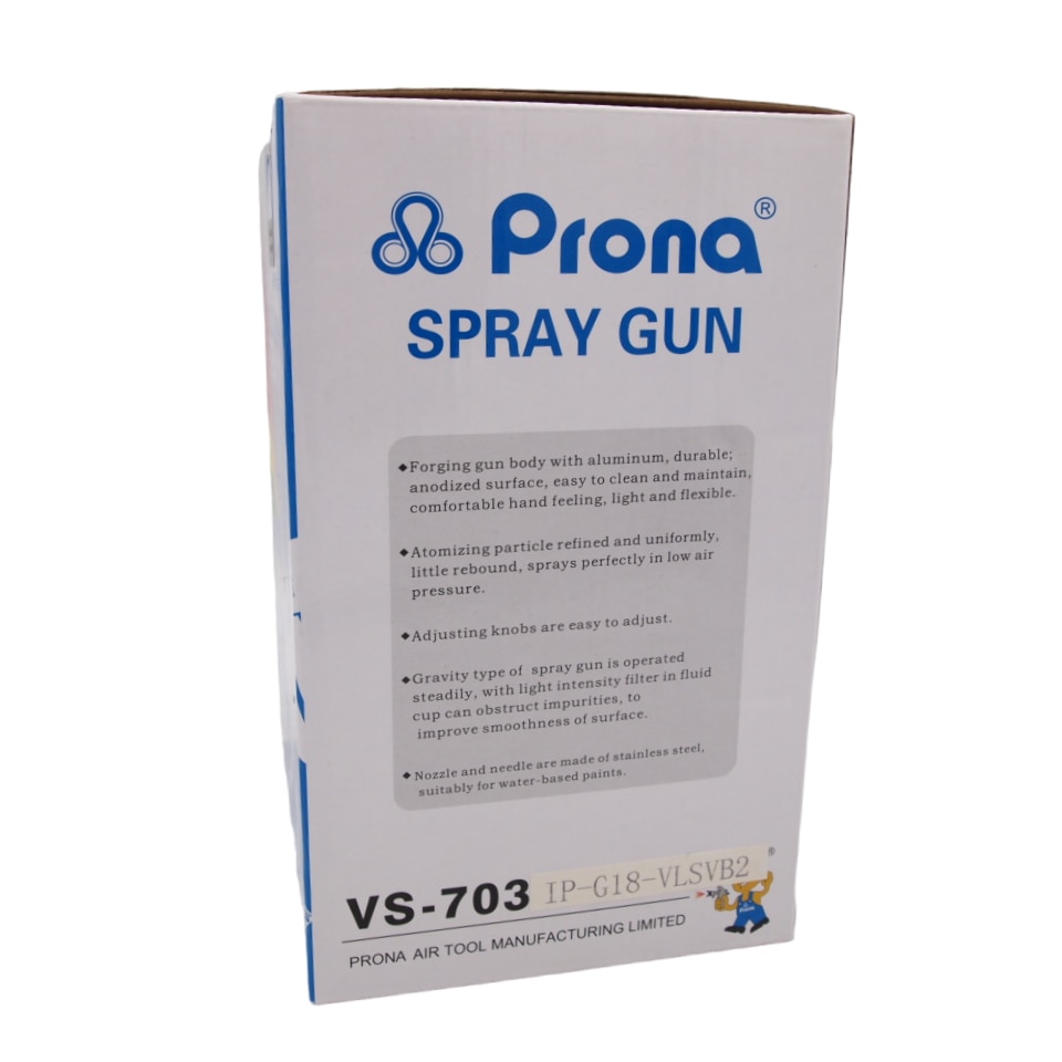 Pistol Profesional Cu Presurizare Pentru Vopsit Val Spray Prona Vs