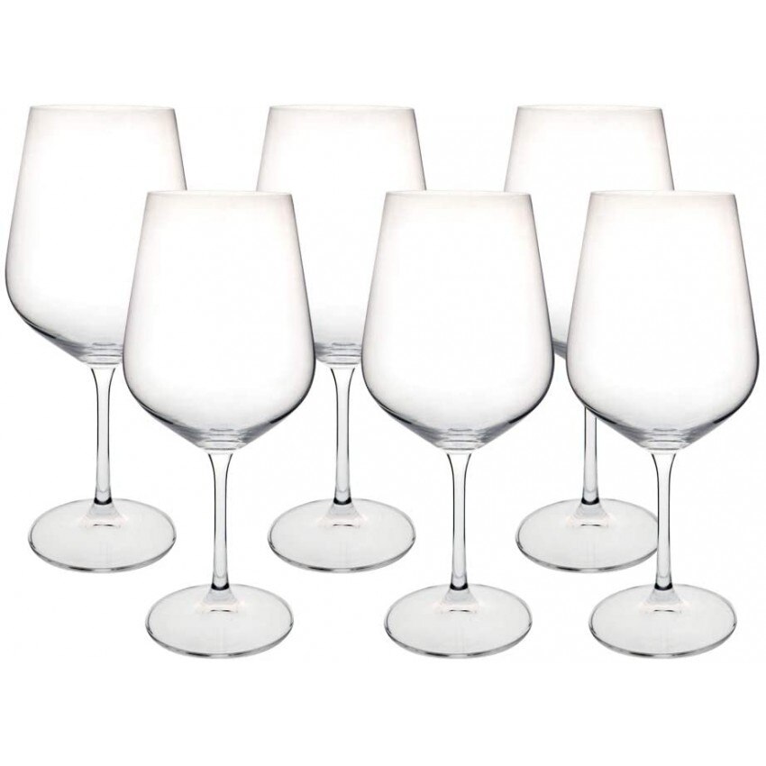 Set 6 Pahare Bohemia Cristal Pentru Vin Rosu 580 Ml Transparent