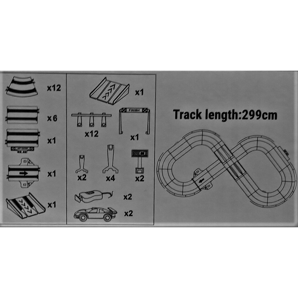 Pista Curse 2 Masini Action Plastic 104 X 101 Cm Multicolor EMAG Ro