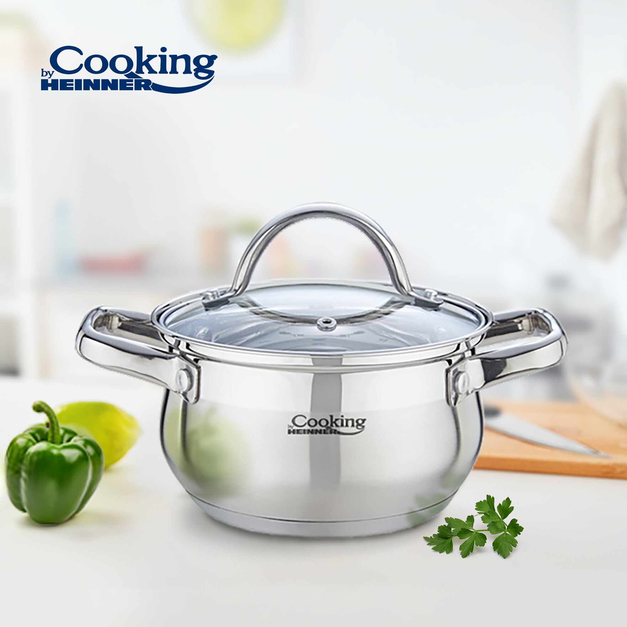 Semioala Cu Capac Cooking By Heinner Amira Inox X Cm L