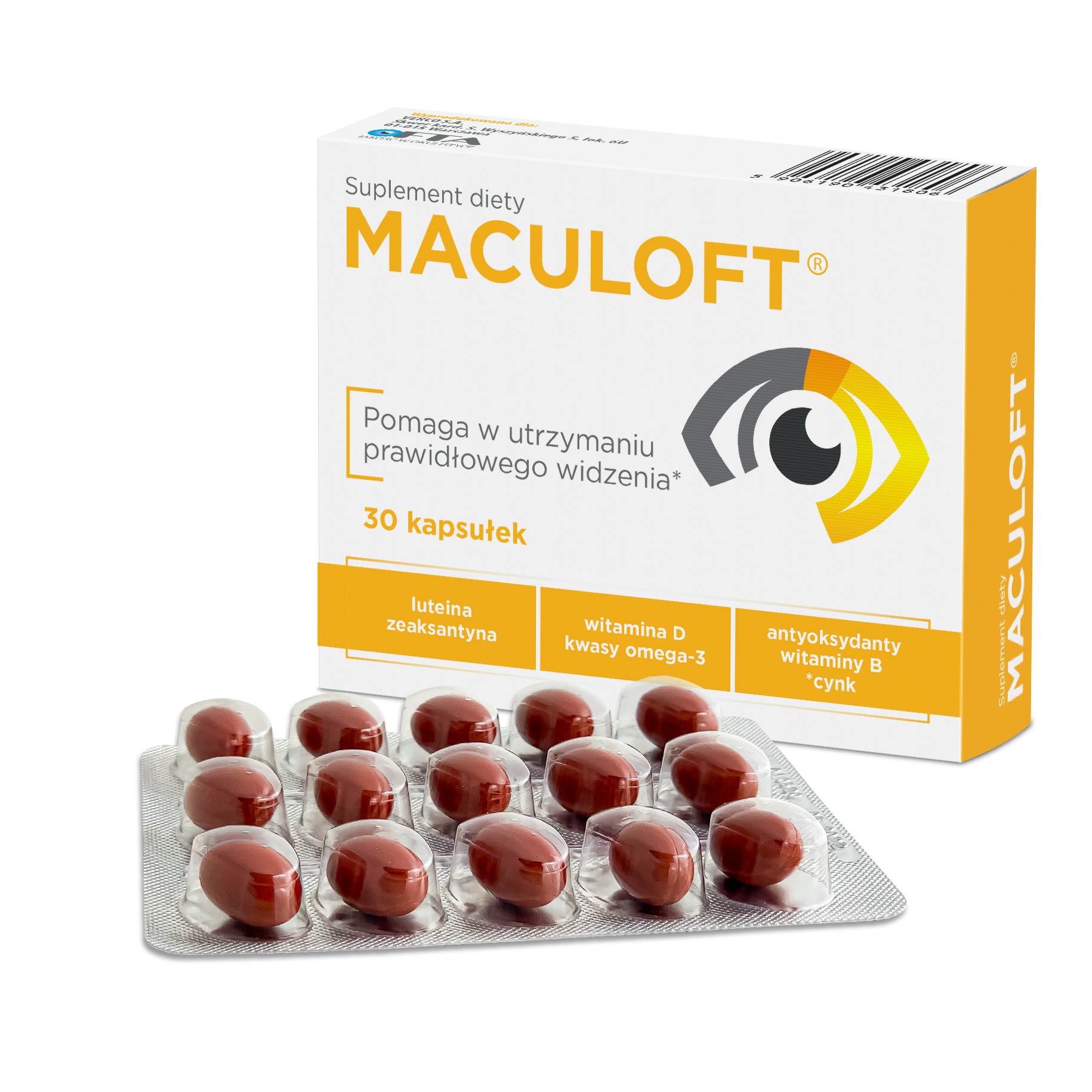 Supliment Alimentar Maculoft Verco 30 Capsule EMAG Ro