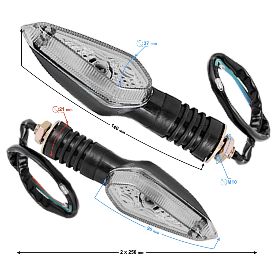 Set Semnalizari Spate Fighter Moped Led Emag Ro