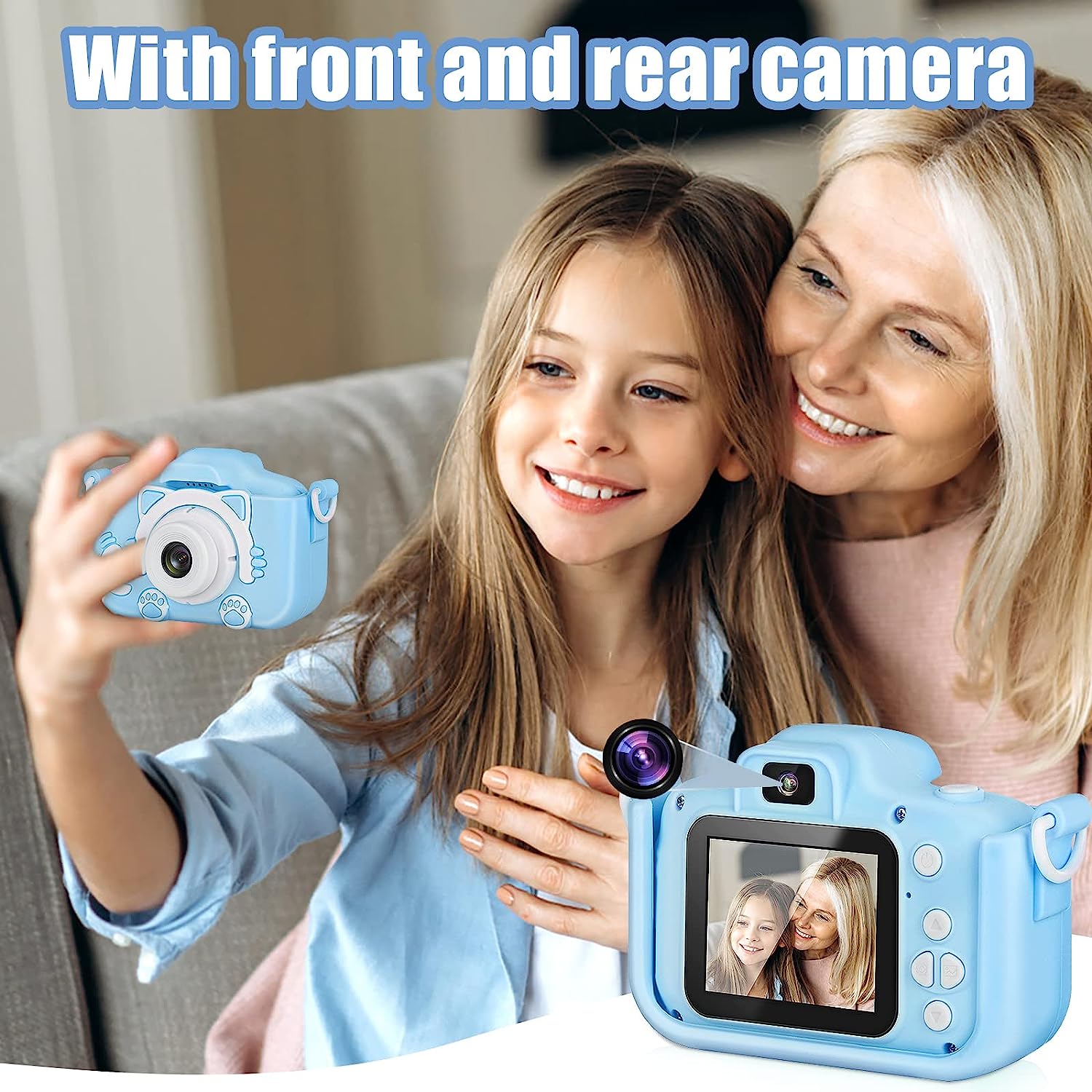 Camera Foto Copii Fluffy 20 Mpx Full HD 1080P Model Pisica Ecran 2