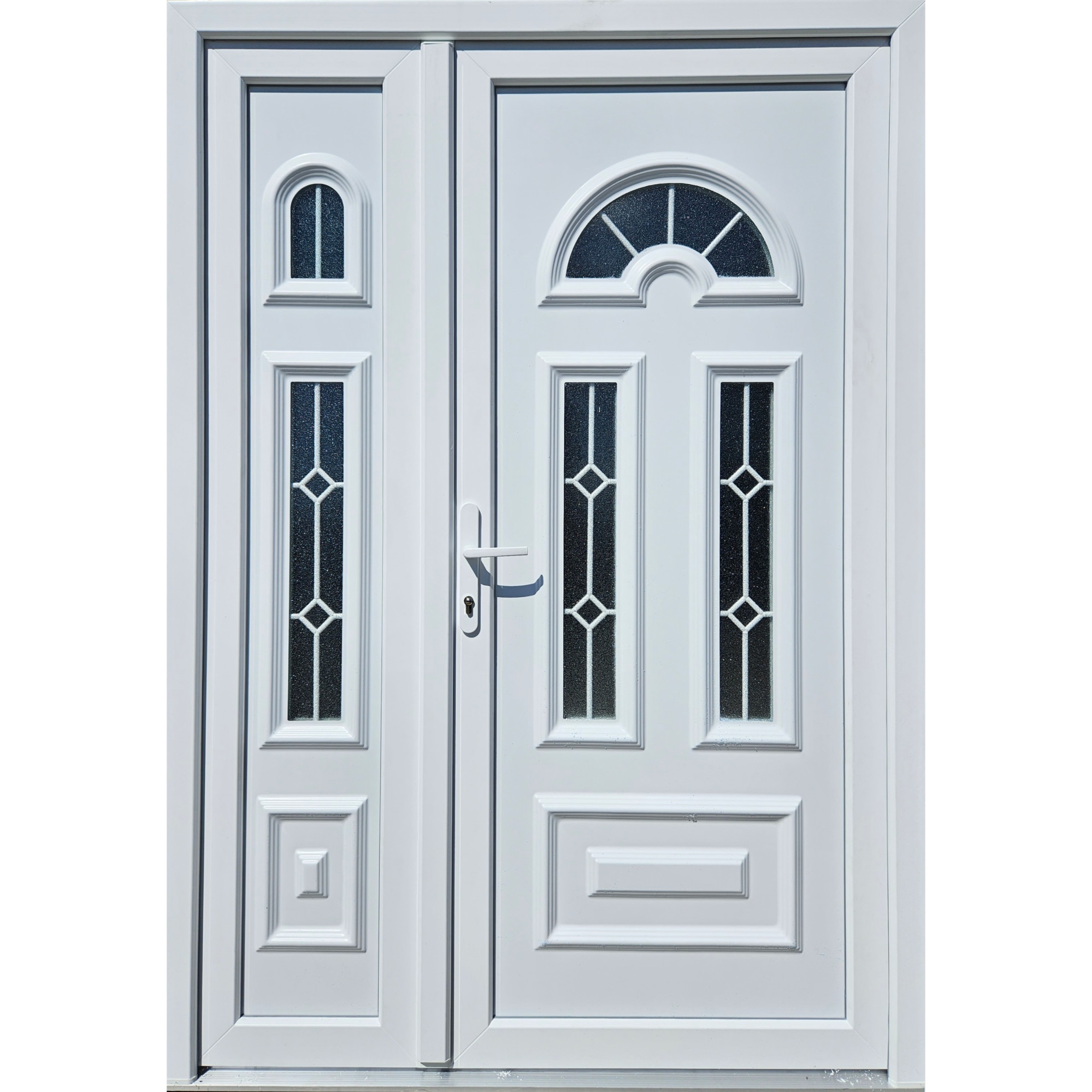 Usa Dubla Exterior Pvc Cu Geam Termopan Karolina White 130x210 Alb