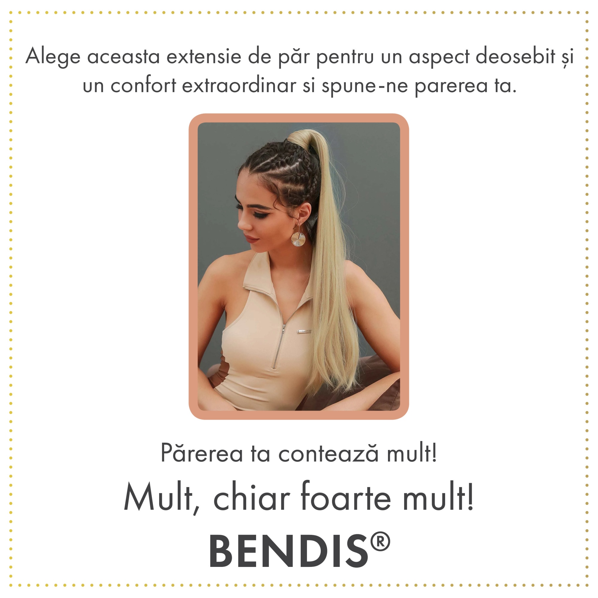 Extensie De Par Coada De Par Tip Ponytail Dama Culoarea Blond Deschis