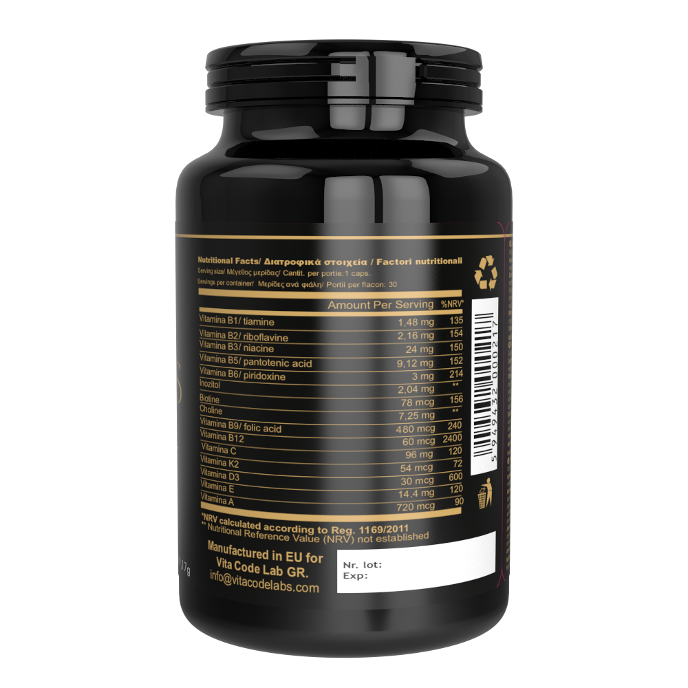 Supliment Alimentar Multivitamine Lipozomale Vita Code Lab 30 Capsule