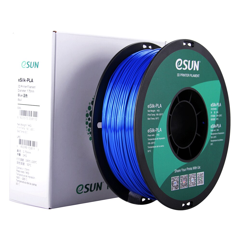 Filament ESUN ESilk PLA 1 75 Blue 1Kg EMAG Ro