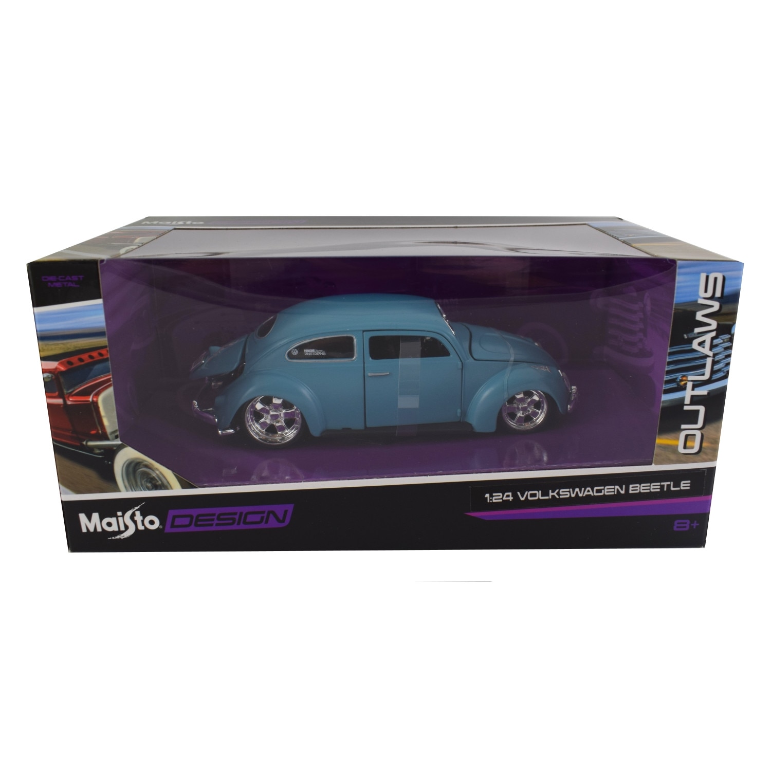 Automacheta Volkswagen Beetle Maisto Metal Plastic Scara