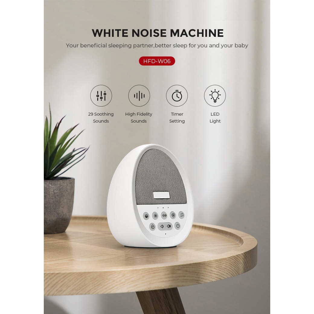 Aparat Sunete Albe Shopian White Noise 29 Sunete HD Pentru Bebelusi