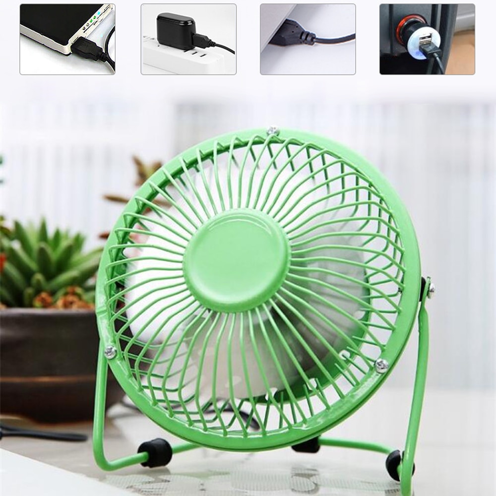 Ventilator De Masa Metal W Viteze Usb X Cm Verde Emag Ro