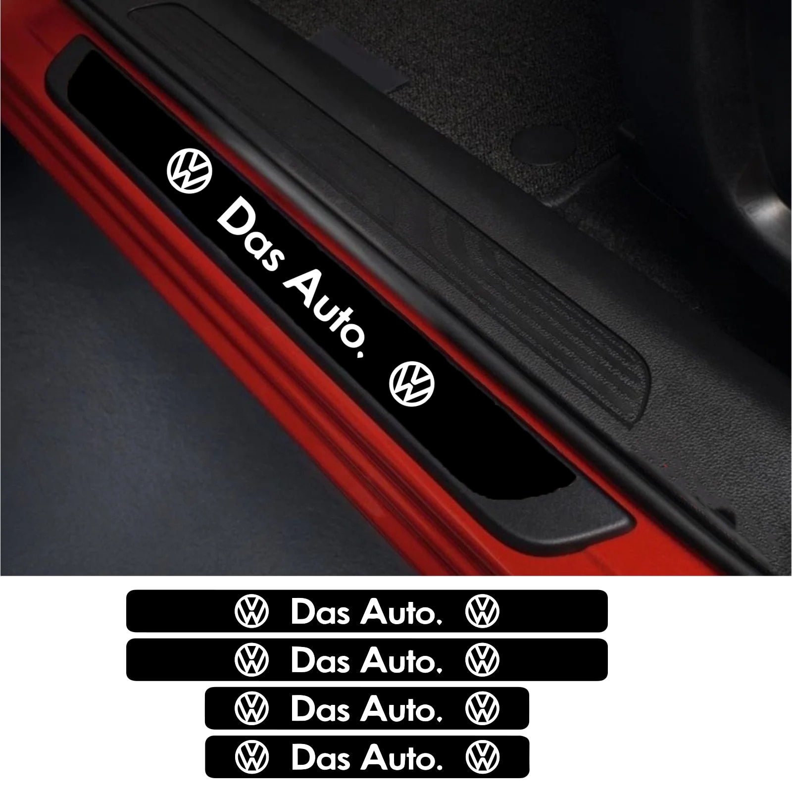 Set 4 Protectii Praguri Auto Autoadezive Das Auto Alb EMAG Ro