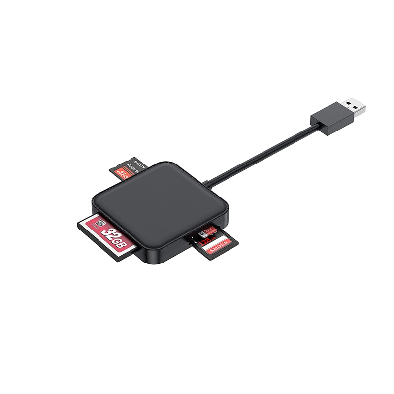 Cititor De Carduri Sd Usb Jeswo Alimentat Prin Usb Accepta Cf Sd