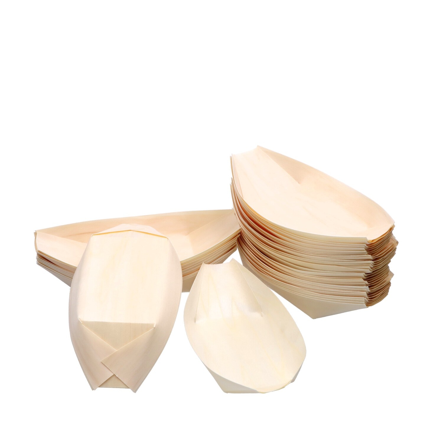 Set Recipiente Vesela Unica Folosinta ECO Lemn 18 Cm Bej EMAG Ro