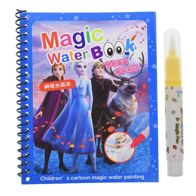 Carte De Colorat Cu Apa Magic Water Book Reutilizabila Printesele