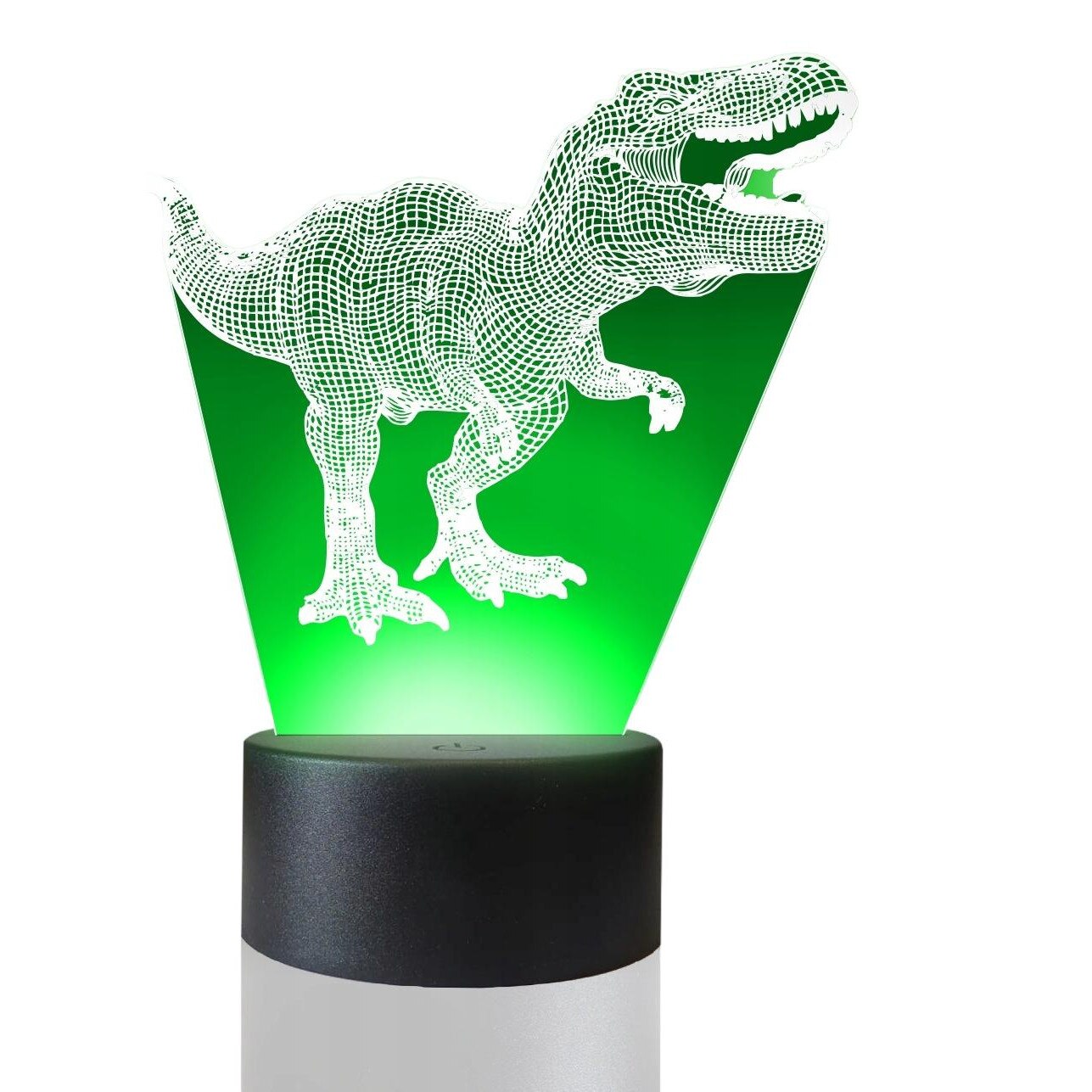 Lampa De Masa 3D Cu LED Uri 16 Culori Plexido T REX EMAG Ro