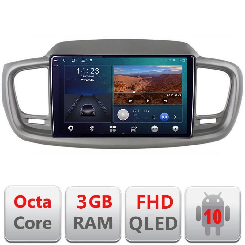 Navigatie Dedicata Kia Sorento B Android Ecran Qled Octa