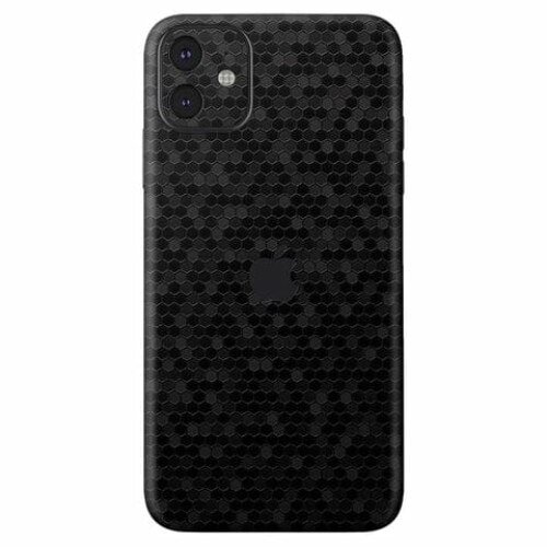 Folie Autocolanta Skin Pentru Apple IPhone 15 Pro HoneyComb Negru