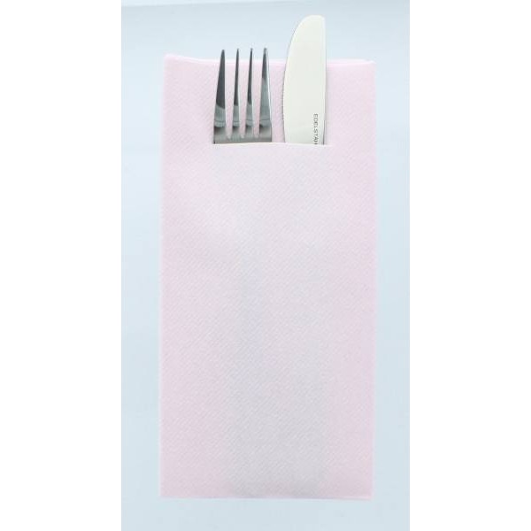 Set 75 Servetele Mank HORECA Cu Buzunar Linclass Airlaid Light Pink