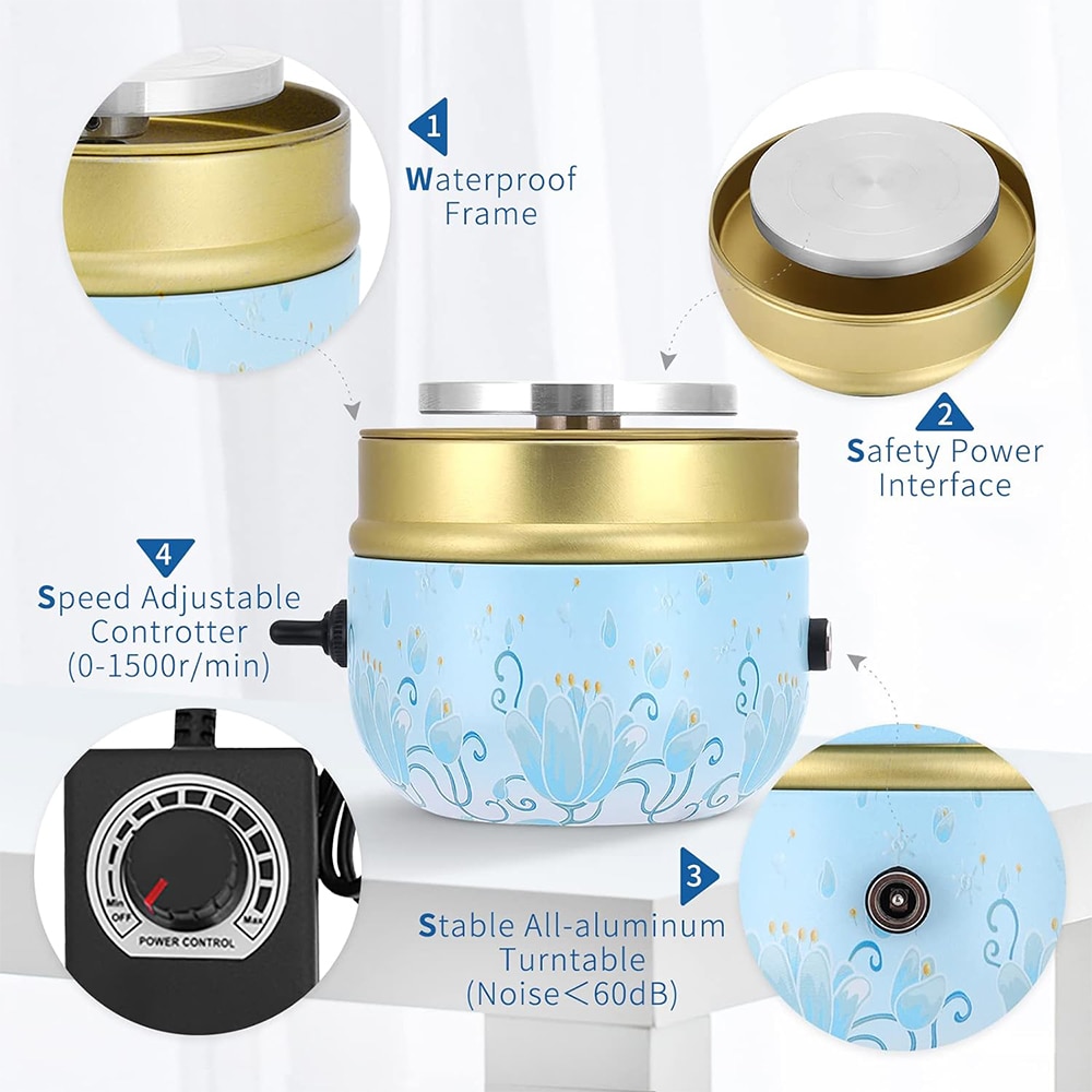 Mini Roata De Olarit Electrica Instrumente Incluse Albastru Emag Ro