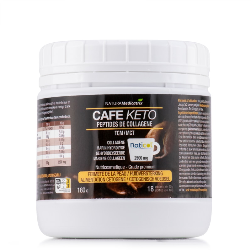 KETO kávé kollagén peptidekkel NaturaMedicatrix 180gr eMAG hu