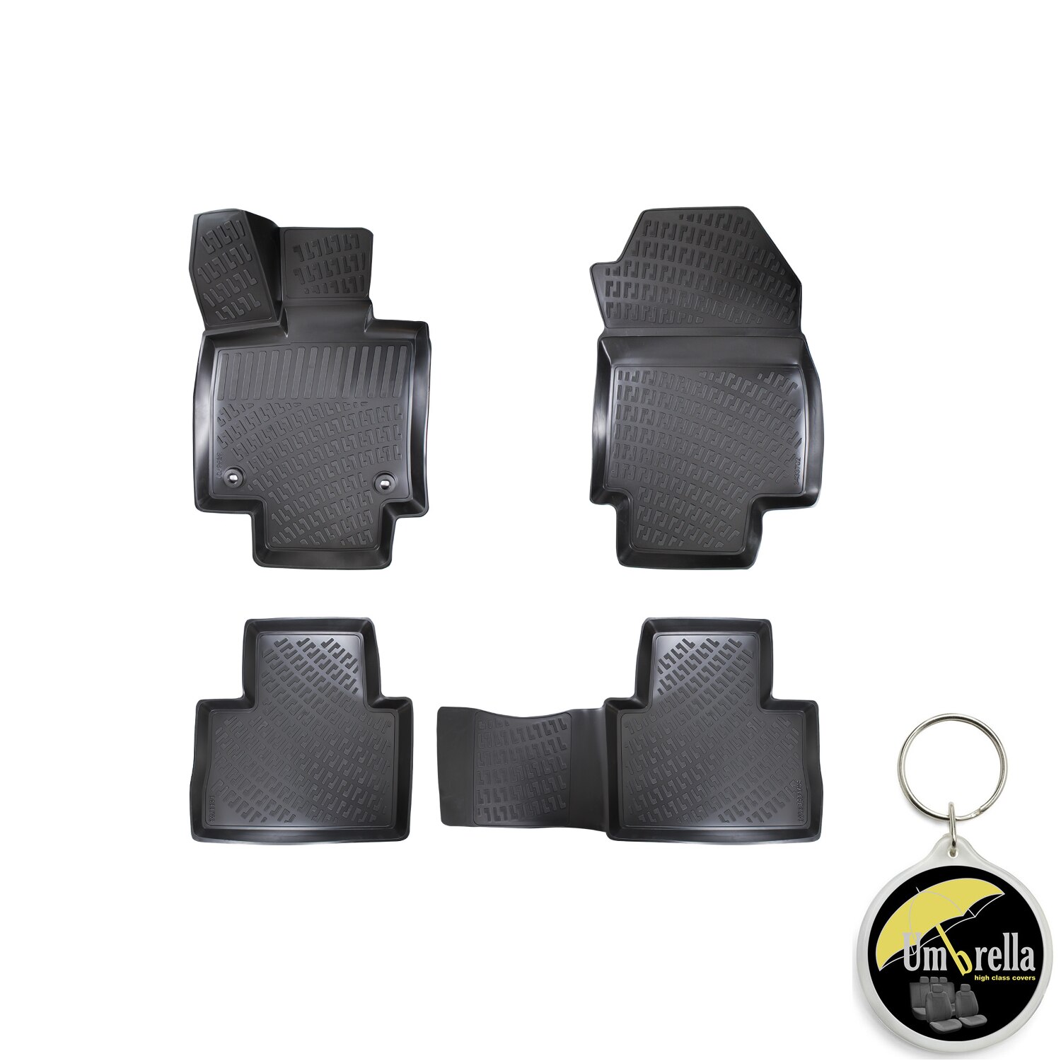 Set Covorase Auto Cauciuc Tip Tavita Premium Line D Pentru Toyota