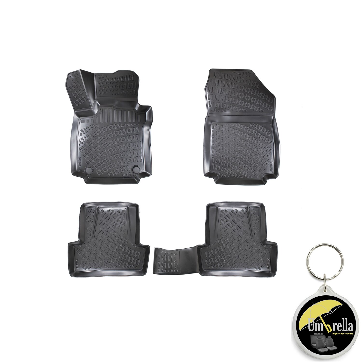 Set Covorase Auto Cauciuc Tip Tavita Premium Line D Pentru Renault