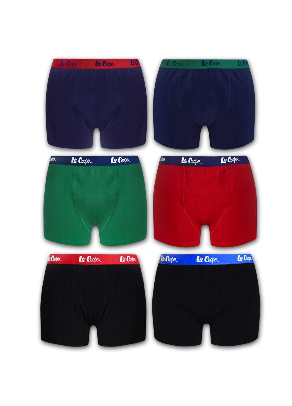 Set 6 Perechi Boxeri Barbati Lee Cooper Bumbac Multicolor XL EMAG Ro