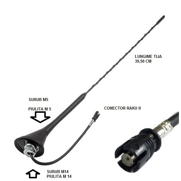 Antena Radio Auto Am Fm Seat Skoda Vw Lungime Mm Raku Ii Emag Ro