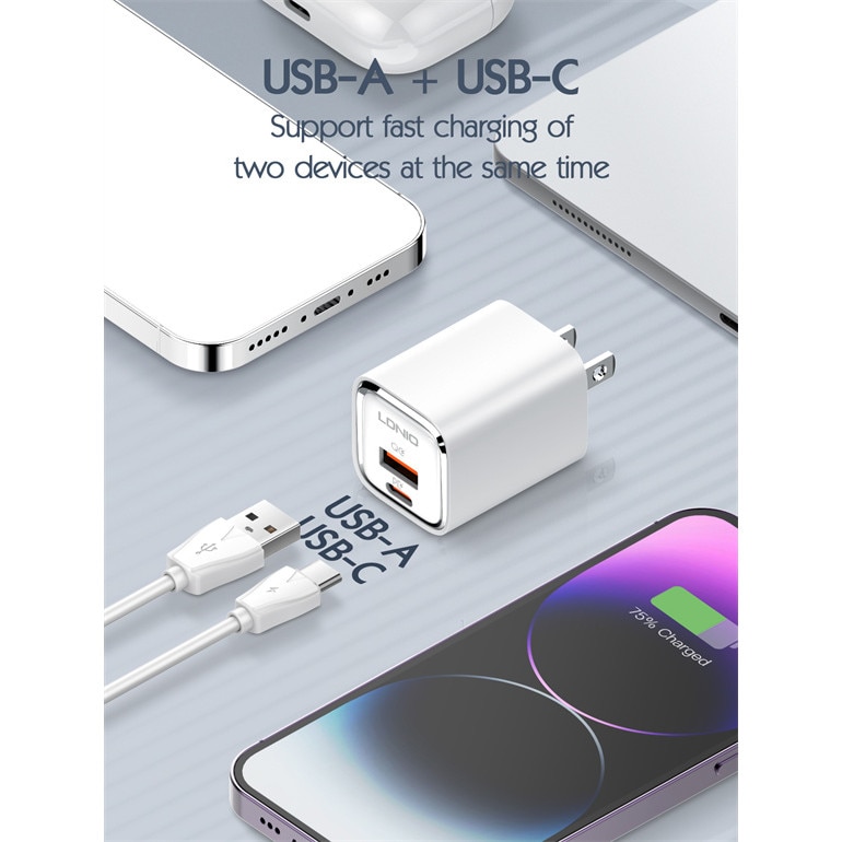 Ldnio V W A C Usb A Usb C Type C