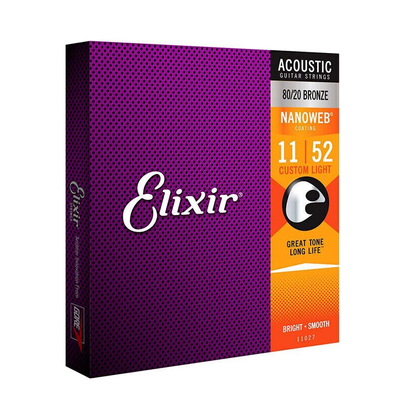 Set Corzi Chitara Acustica Aisdelu Elixir Nanoweb Grosime 11 52