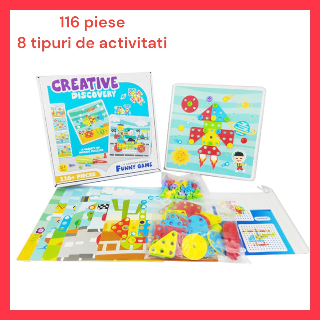 Joc Tip Puzzle Creative D Piese Imagini Cu Activitati Copii