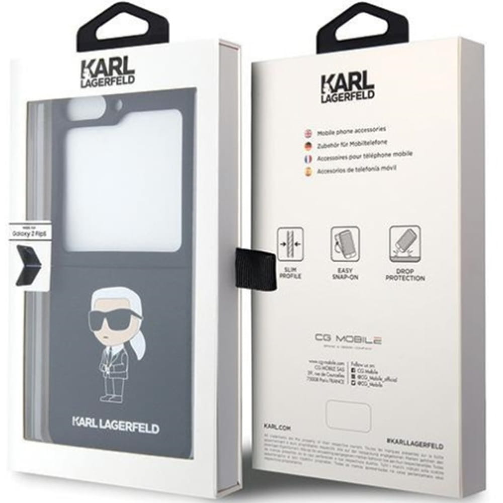 Karl Lagerfeld Samsung Galaxy Z Flip Liquid Silicone Ikonik