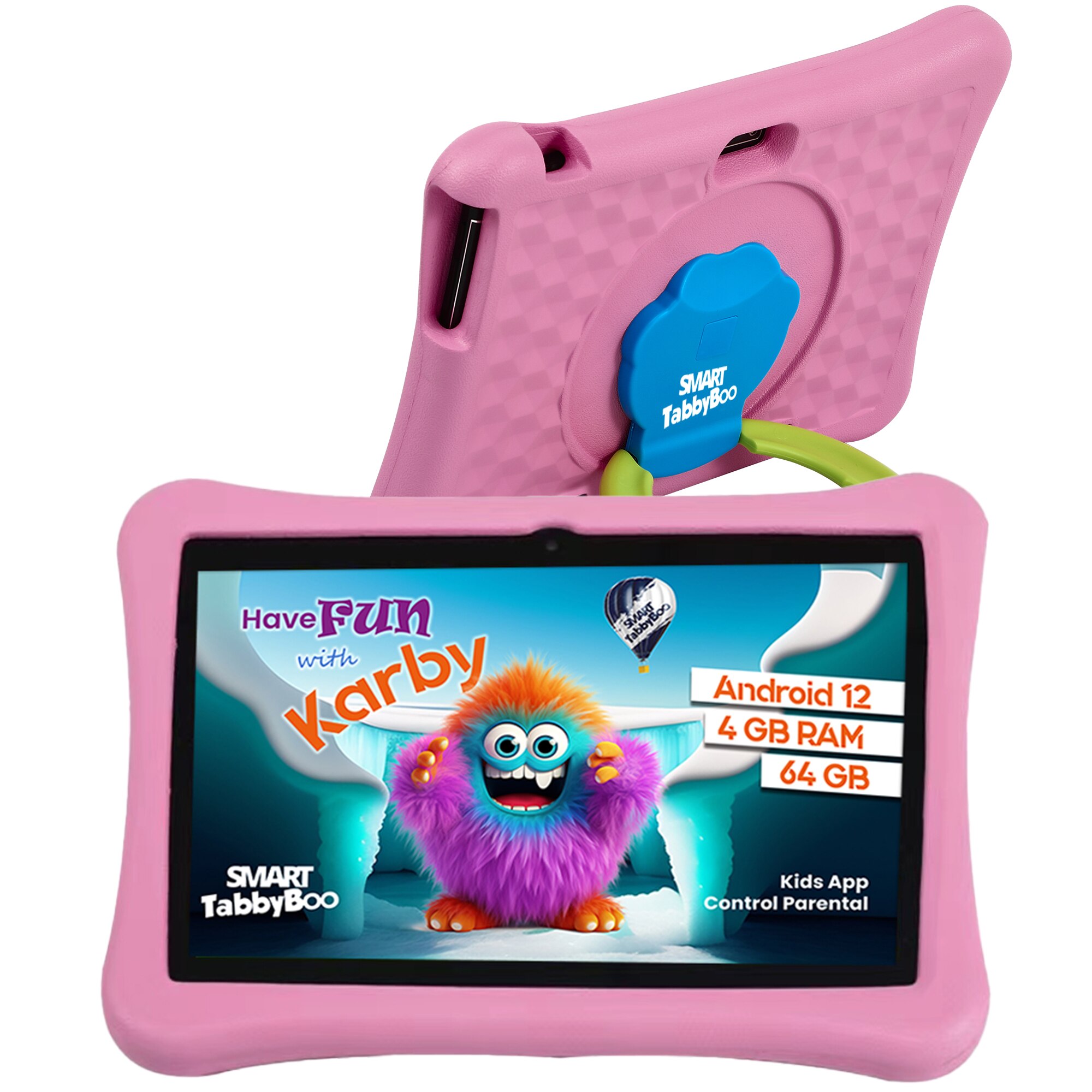 Tableta SMART TabbyBoo Karby Fun 64GB 4GB RAM Android 12 Cu Control