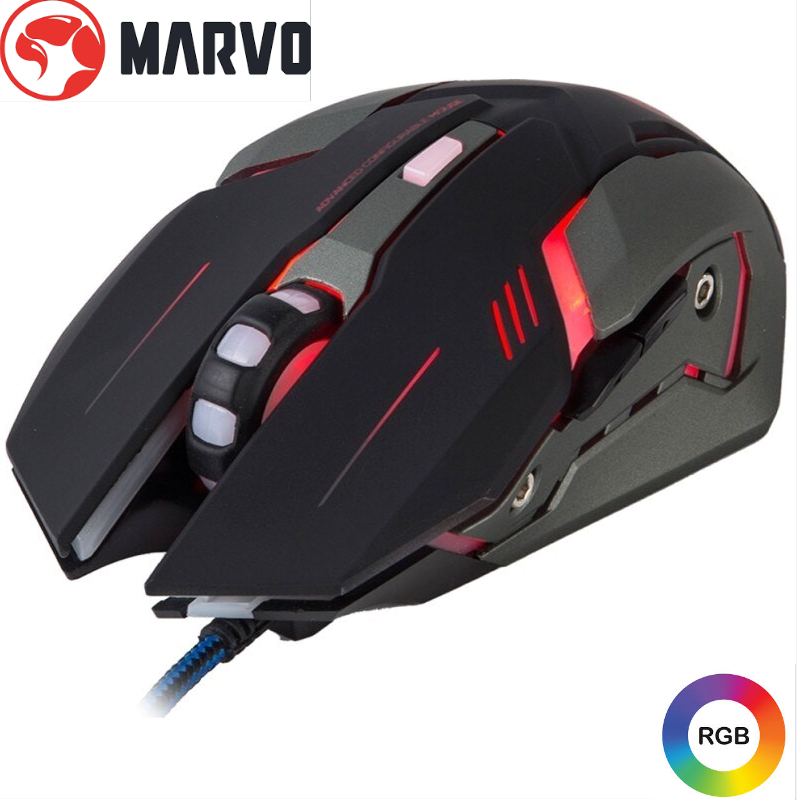 Kit Gaming 4in1 RGB Marvo CM450 Tastatura Mouse Casti Si Mousepad