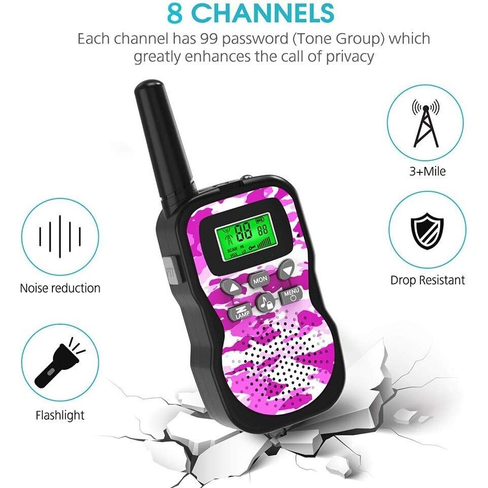 Walkie Talkie Llom S Gyerekeknek Mosmaoo Antenna S Zsebl Mpa